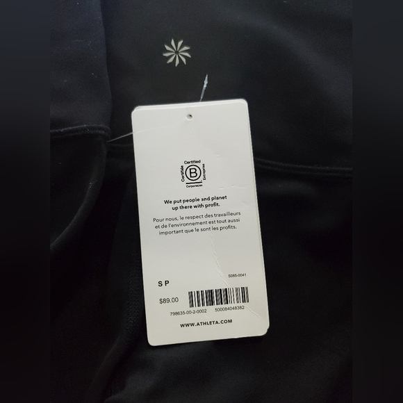 NWT Athleta Transcend High Rise Capri Size S/P In Black - Picture 4 of 8